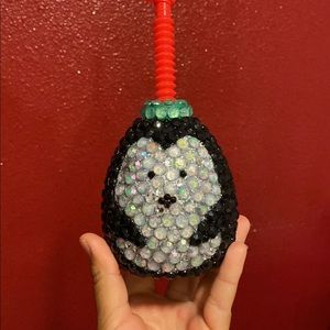 Crystal penguin plastic water bottle